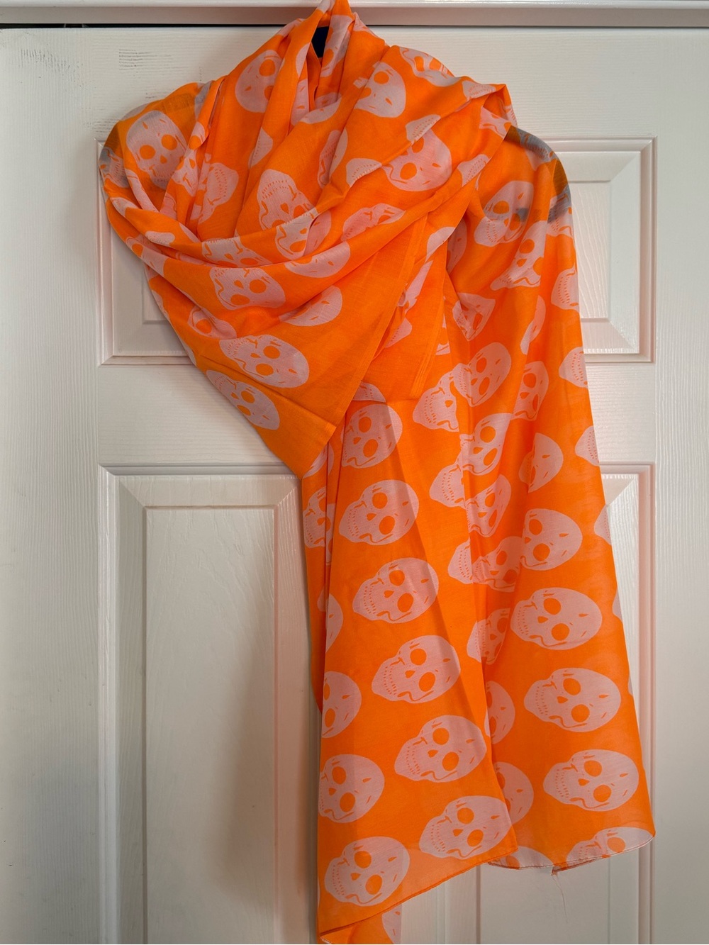 RAJ BOHEMIAN STYLE SKULL SCARF ORANGE